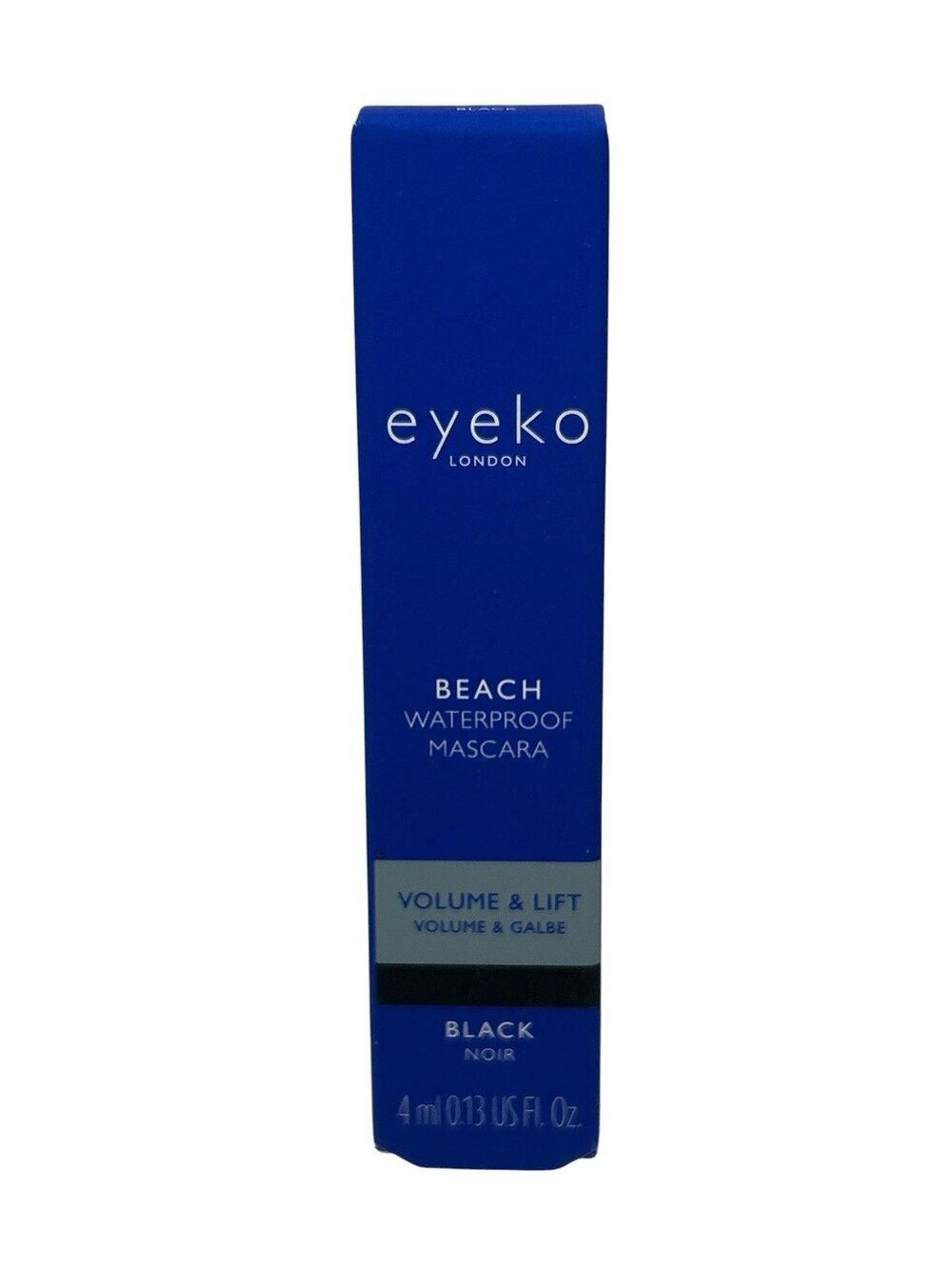 NEW Eyeko Beach Waterproof Mascara BLACK Noir Volume & Lift Travel Mini 4ml